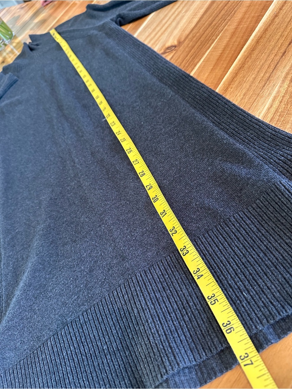 lululemon Knit Sweater Dress | Charcoal Gray | Mock Neck | Size 8 | A-1828 - Picture 12 of 14